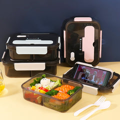 Kitchen Lunch Box Work Student Outdoor Activities Travel Microwave Heating Food Container Plastic Bento Box Storage Snacks Boxes