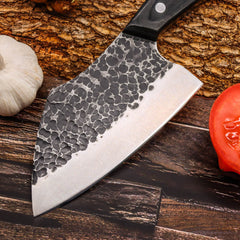 Hand Hammered Kitchen Knife Stainless Steel Outdoor Kitchen Deboning Knife