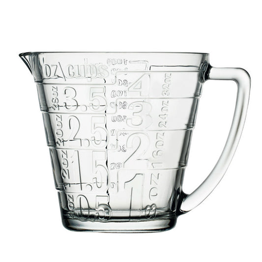 Toughened Glass Measuring Cups With Scale For Household Use