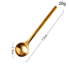 Stainless steel coffee spoon small retro