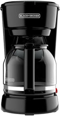 BLACK+DECKER CM0915BKD 12-Cup Coffee Maker with Easy On/Off Switch, Easy Pour, Non-Drip Carafe with Removable Filter Basket, Black