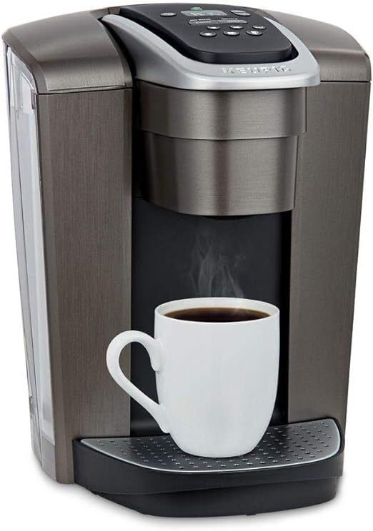 Keurig K-Elite Single-Serve K-Cup Pod Coffee Maker, Brushed Slate, 12 oz. Brew Size