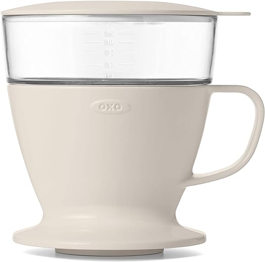 OXO Brew Single Serve Pour-Over Coffee Maker, 12 ounces, White