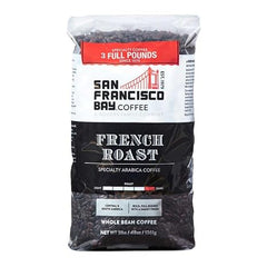 San Francisco Bay French Roast Gourmet Dark Roast 100% Arabica Coffee, 3lb, Kosher