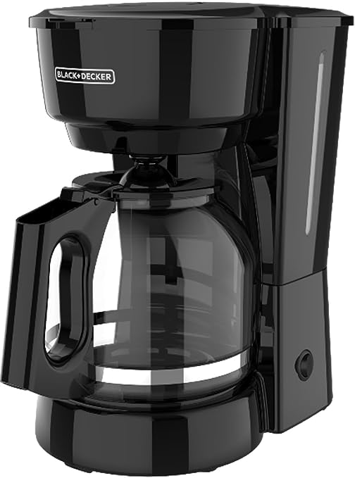 BLACK+DECKER CM0915BKD 12-Cup Coffee Maker with Easy On/Off Switch, Easy Pour, Non-Drip Carafe with Removable Filter Basket, Black