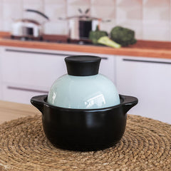 Soup ceramic casserole stew pot