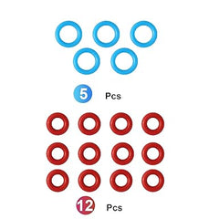 Abeskch O-Rings Seal for Breville Espresso Machines BES900/920/980/990 (5 Pcs Large Size, 12 Pcs Small Size)