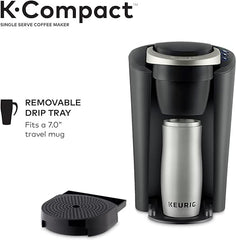 Keurig K-Compact Single-Serve K-Cup Pod-Kaffeemaschine, Schwarz (Verpackung kann variieren)