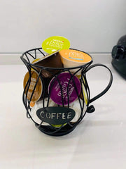 5.75" Coffee Pods Holder Storage Basket Espresso Coffee Pods Keeper Organizer Kitchen Counter Storage Holders for Capsules