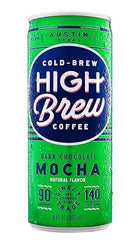 High Brew Coffee, Cold Brew, Dark Chocolate Mocha, 8 Fl Oz Can (Pack of 12)