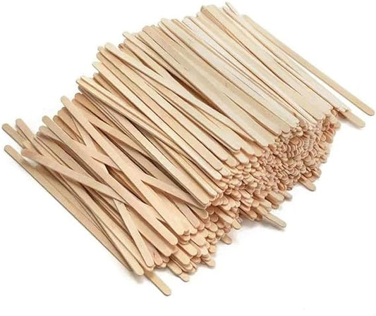 KLINEUS 1000pc Wood Coffee Stir Sticks - Biodegradable 7" Wood Stirrers for Coffee, Disposable Wooden Stir Sticks for Coffee Bar, Wooden Coffee Stirrers, Round-end BPA free Coffee Sticks