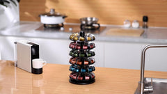 EVERIE Compact Coffee Pod Capsules Carousel Holder Rack Compatible with Nespresso Original Line Pods, Capacity of 60 Pods, NRS05