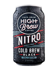 High Brew Coffee, Cold Brew, Nitro Black, Sugar Free & Dairy Free, 10 Fl Oz Can (Pack of 12)