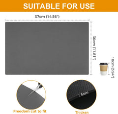 Dish Drying Mats for Kitchen Counter Coffee Mat Under Sink Mats for Kitchen Waterproof Dish Mat Drying Kitchen Mat Bar Mats for Countertop Coffee Bar Accessories (Deep Gray, 12"*14.5")