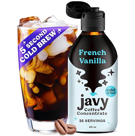 Javy Coffee Concentrate - Cold Brew Coffee, Perfect for Instant Iced Coffee, Cold Brewed Coffee and Hot Coffee, 35 Servings