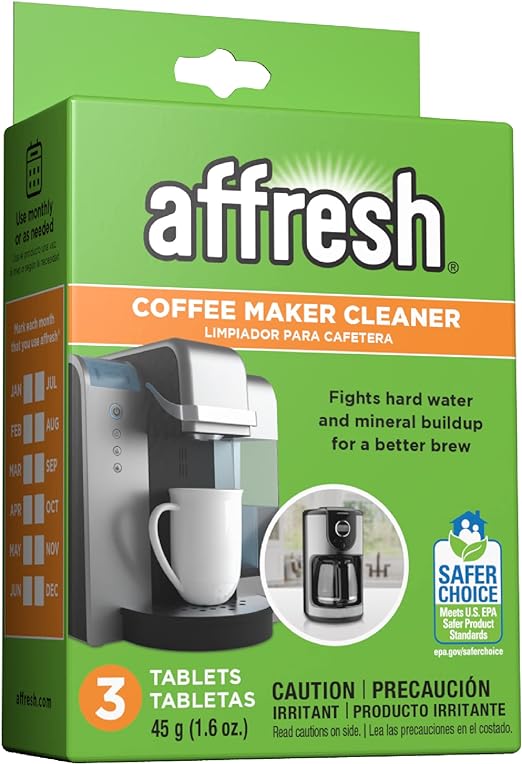 Affresh Coffee Maker Cleaner, Works with Multi-cup and Single-serve Brewers, 3 Tablets