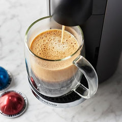 Nespresso VertuoPlus Deluxe Coffee and Espresso Machine by De'Longhi with Milk Frother, 4 Cups, Piano Black