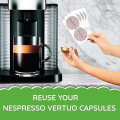 My-Cap 200 Foil Seals for Nespresso Vertuo Pods - Foil Lids to Reuse Nespresso VertuoLine Capsules - Aluminum Lids Seals Foil - Reuse your Nespresso Coffee Capsules (Pack of 200)