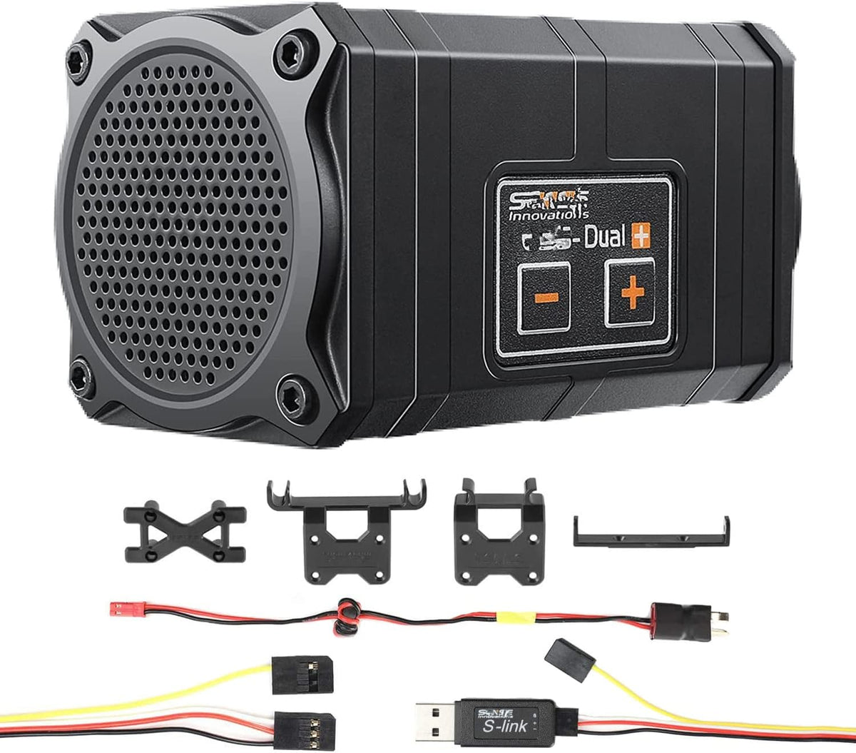 Dual+Engine Sound Simulator, Engine Sound System Simulated Module Set for Axial SCX10/SCX10 II Traxxas TRX4 Axial Wraith