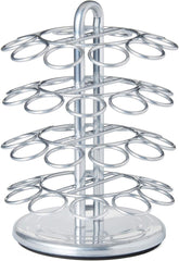 Nifty Nespresso Original Line Capsule Carousel – 40 Coffee Pod Storage Holder, Spins 360-Degrees, Lazy Susan Platform, Modern Chrome Design, Home or Office Kitchen Counter Organizer