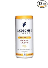 La Colombe Draft Latte Cold-Pressed Espresso and Frothed Milk + Real Caramel, Made With Real Ingredients, Grab And Go Coffee, 9 Fl Oz, Pack of 12