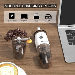 Mulli Portable Burr Coffee Grinder,Electric/Manual 2-in-1 Cafe Grind, Adjustable Burr Mill with 5 Precise Grind Setting for Drip/Espresso/PourOver and More