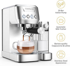 MAttinata Espresso Machine, 20 Bar Cappuccino Machines for Home, Latte Machine with Automatic Milk Frother, Coffee Maker with Dual Wall & ESE Filters