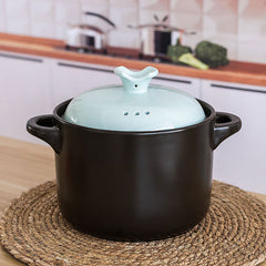 Soup ceramic casserole stew pot