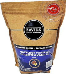 Zavida Premium Hazelnut Vanilla Whole Bean Coffee, 2 LB