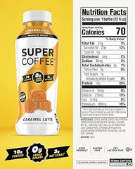 KITU SUPER COFFEE, Iced Keto Coffee (0g Added Sugar, 10g Protein, 70 Calories) [Caramel] 12 Fl Oz, 12 Pack | Iced Coffee, Protein Coffee, Coffee Drinks, Smart Coffee - SoyFree GlutenFree