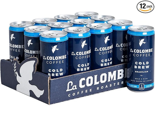 La Colombe Coffee LCT00004 Brazilian Notes of Cocoa Iced Cold Brew Coffee, Dark Roast, 9 oz.