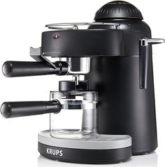 KRUPS XP100050 Steam Espresso Machine with Frothing Nozzle for Cappuccino, Black