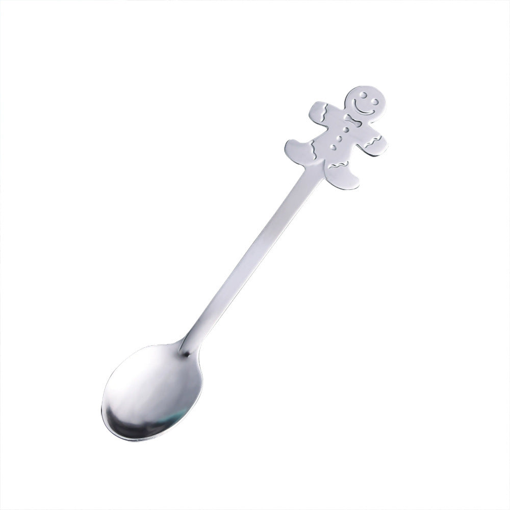 Christmas Stainless Steel Creative Coffee Spoon