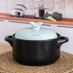 Soup ceramic casserole stew pot