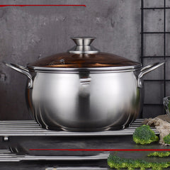 Stainless Thickened Composite Steel Rising Pearl Soup Pot