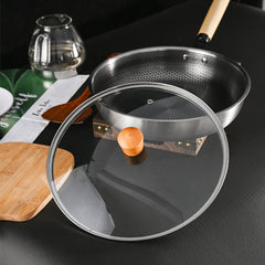 Stainless Steel Extra Thick Non-stick Wok Integrated Household