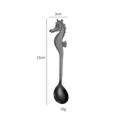 Creative Stainless Steel Seahorse Coffee Spoon