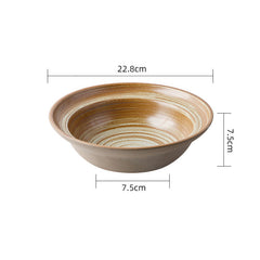 Japanese-style Ceramic Bowls And Dishes Creative Retro Stoneware Dinner Bowls And Dishes