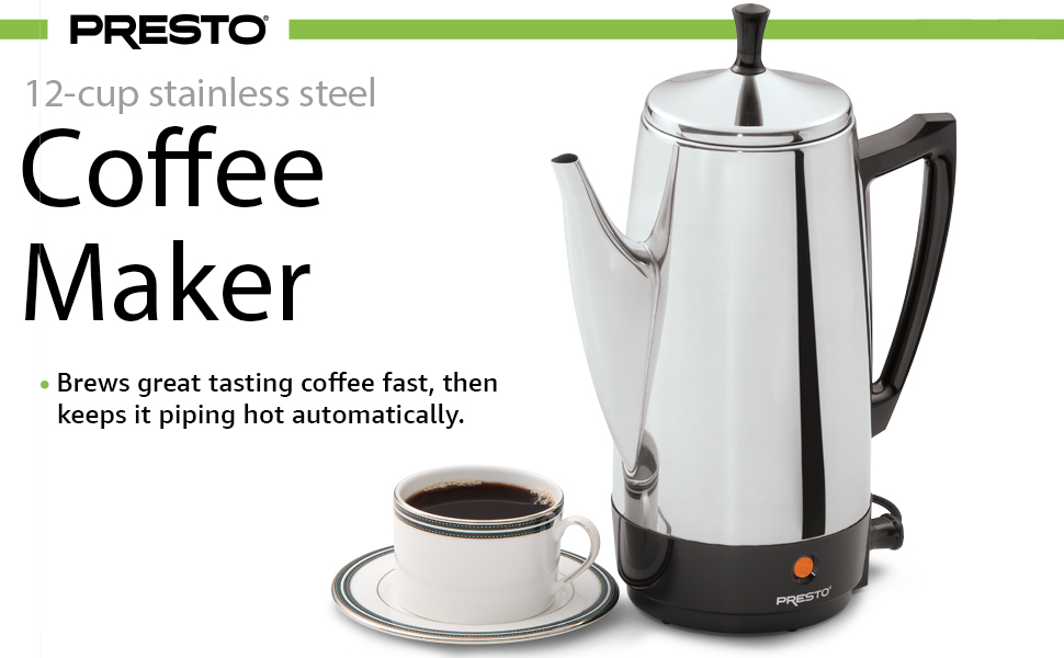 02811 12-Cup Stainless Steel Coffee Maker