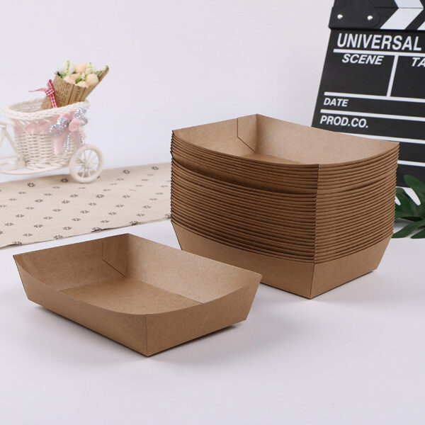 Ship  Snacks And Kraft Paper Lunch Boxes Takeaway - Image 3